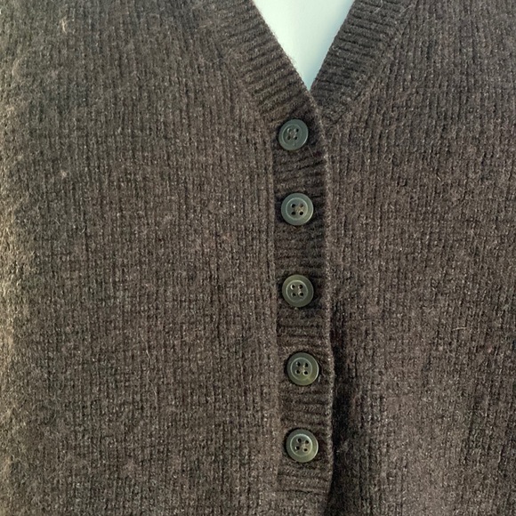 Madewell Brown Three-quarter Sleeve Sweater Alpaca Wool Blend Women's Size Small - Picture 5 of 12